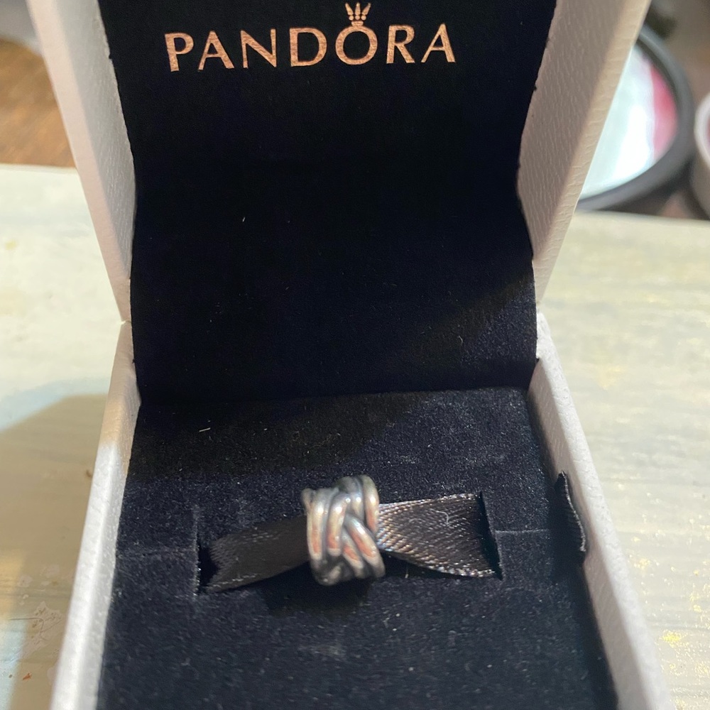 “Forget Me Knot” charm